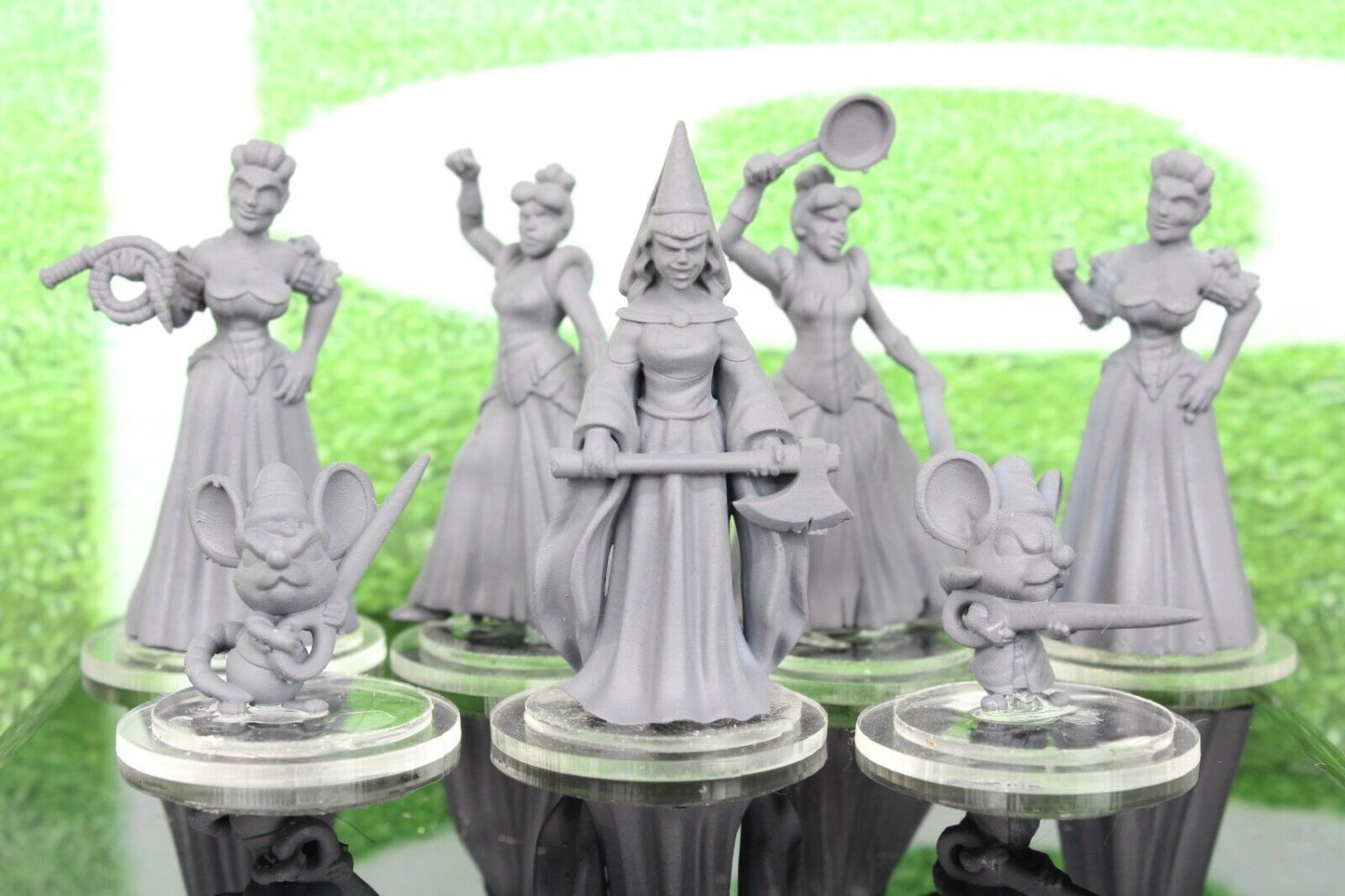 7pc Cinderella Star Player Set Mini Miniature Player Blood Fantasy Football Bowl