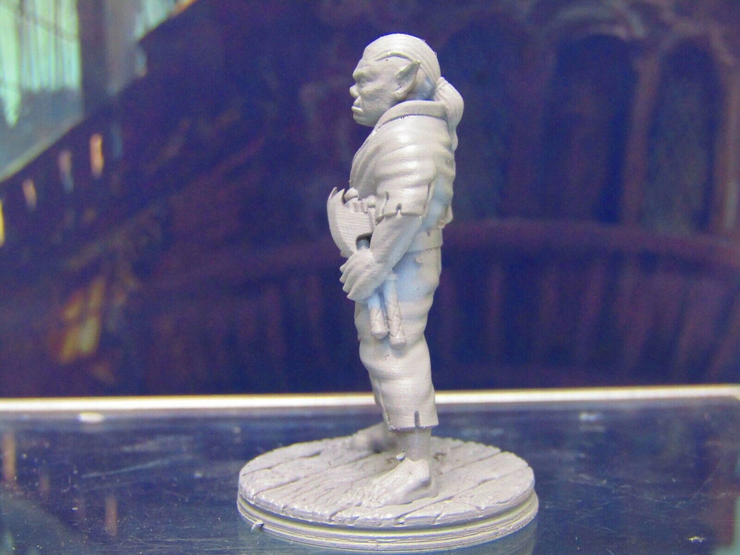 Half Orc Pirate with Axe Mini Miniature Figure 3D Printed Model 28/32mm Scale