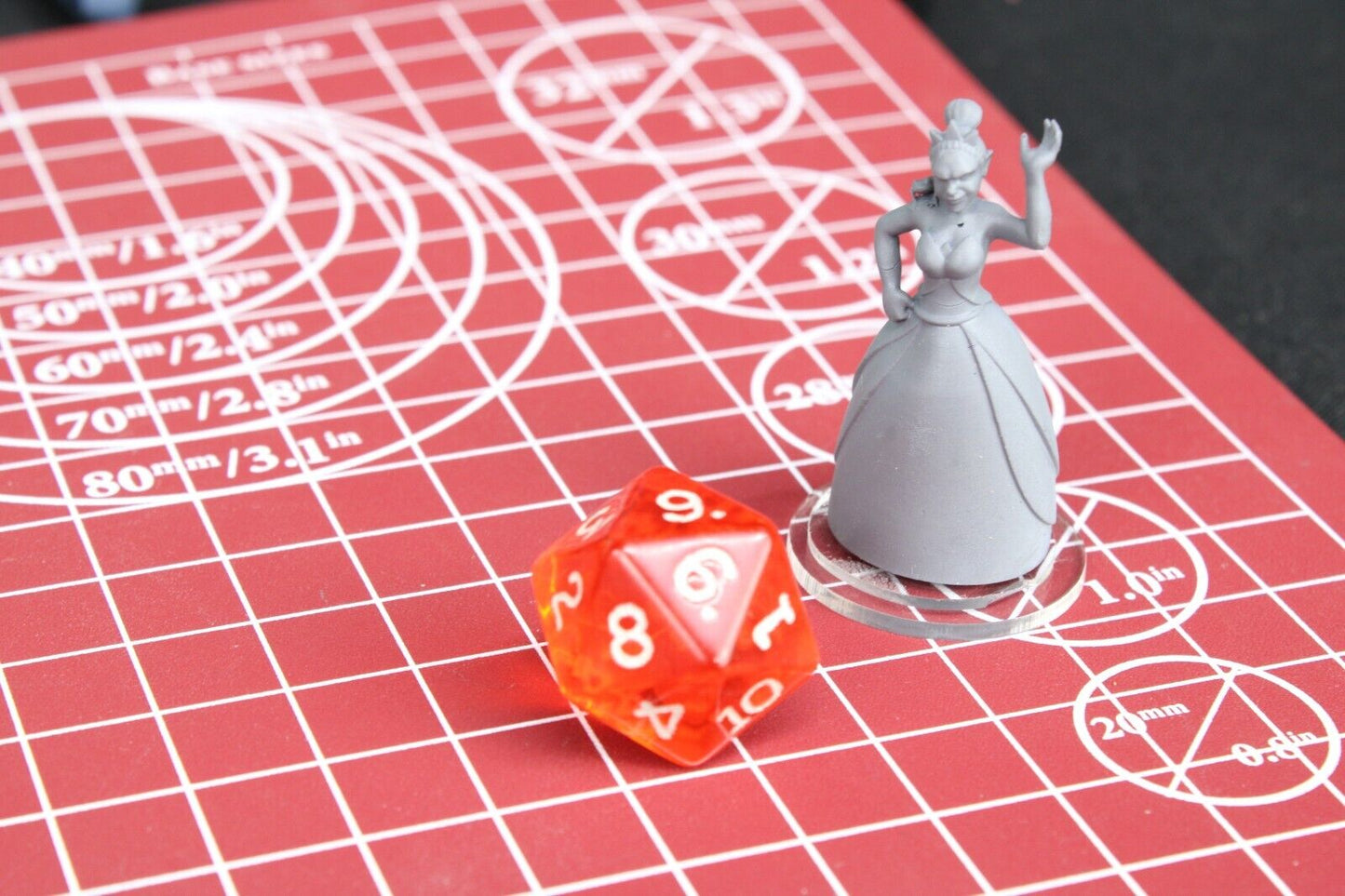 2pc Princess W/ Frog Mini Miniature Player RPG Tabletop Gaming Wargaming D&D