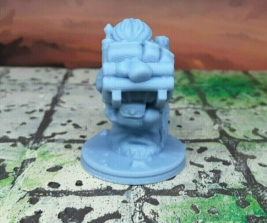 2 Piece Travelling Merchant w/ Pack Elephant Mini Miniature Figure 28-32mm D&D