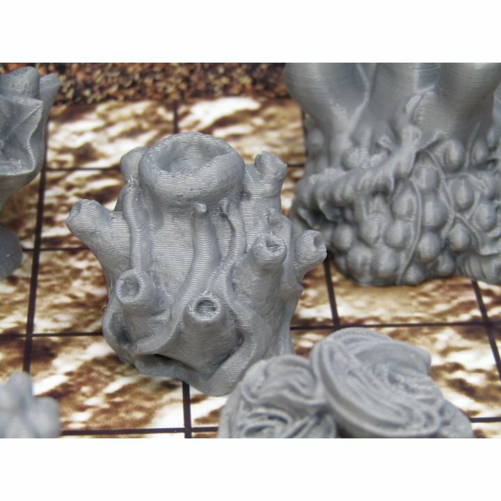 Alien Planet Trees & Flora Scatter Terrain Scenery