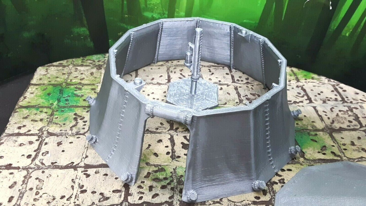 Tent Pavilion Removable Top Model Dungeons & Dragons Tabletop RPG Gaming 28mm