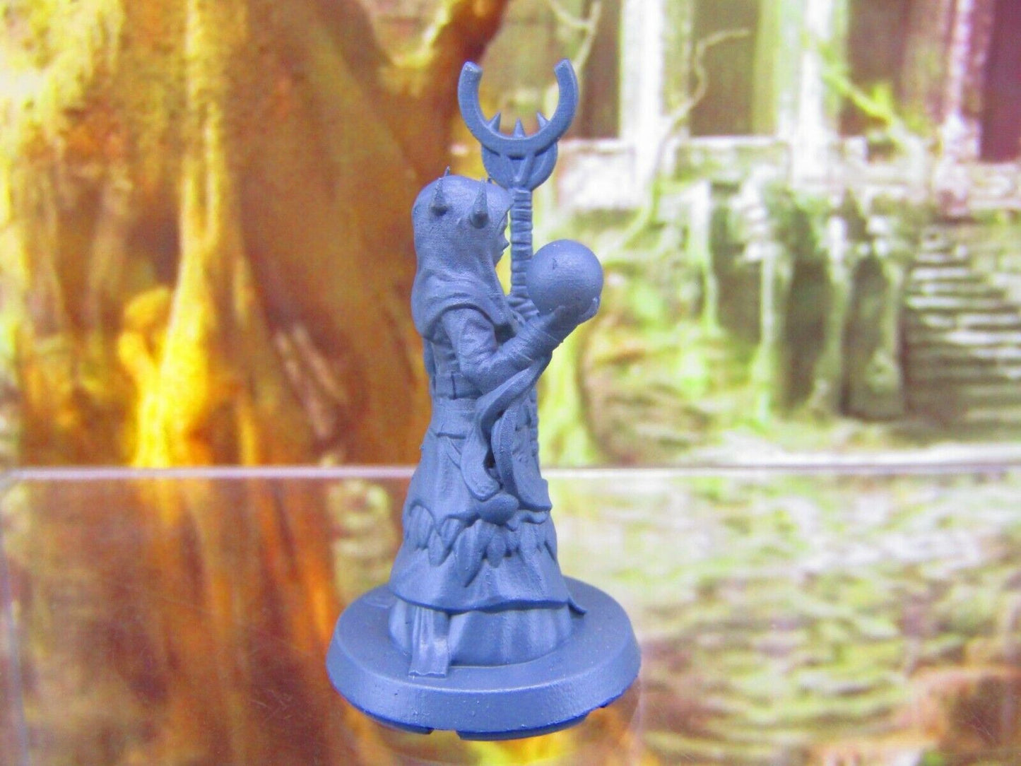 Mage Summoner Female Cultist Zealot Mini Miniatures 3D Printed Resin Model