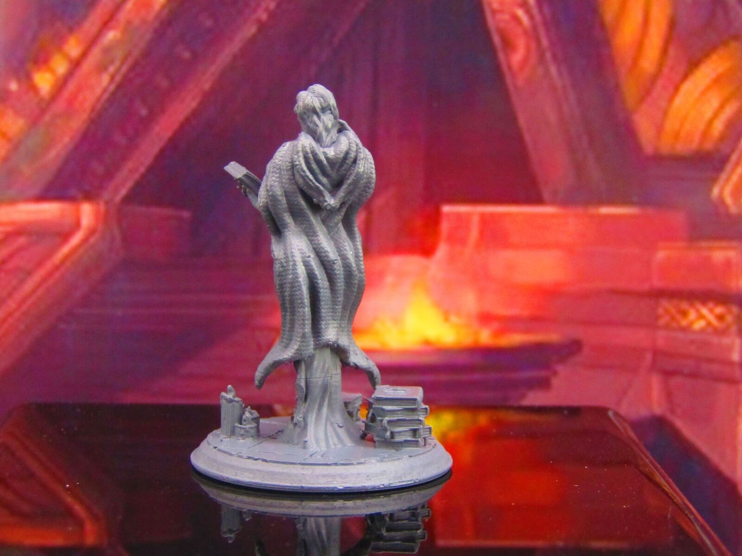 Female Wizard Sorceress Mini Miniature Model Character Figure 28mm/32mm Scale