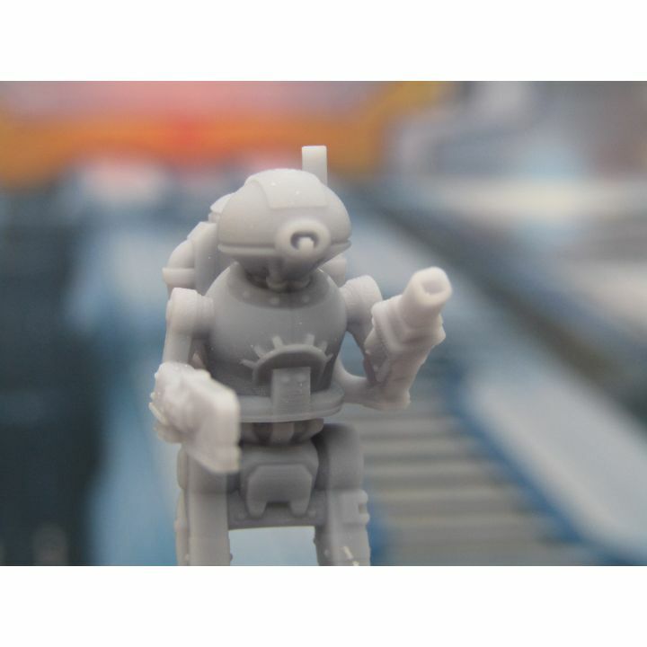 Repairbot Mechanic Droid Robot Mini Miniature 3D Printed Figure Model