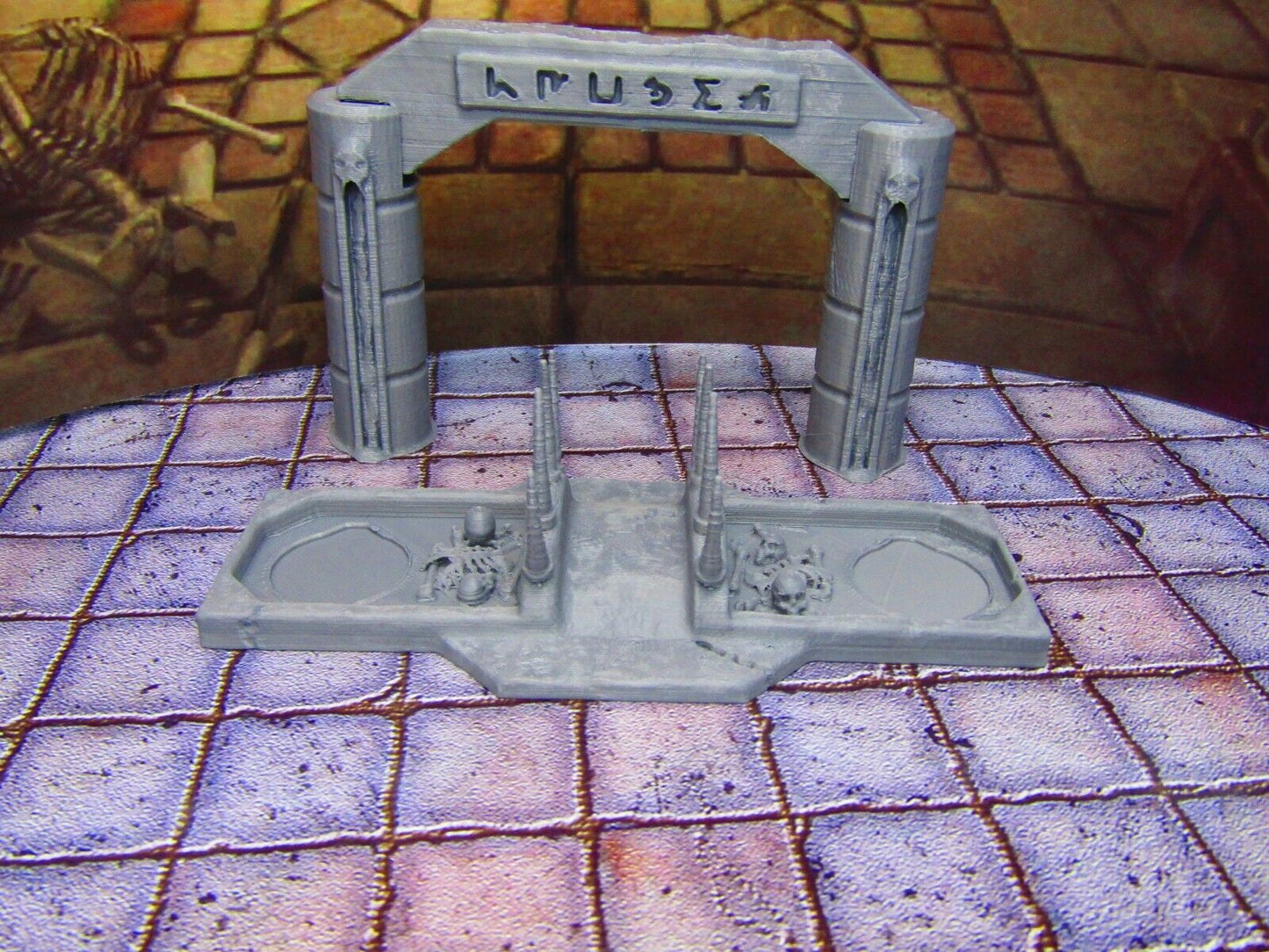 River of Blood Crossing Entryway Archway Bridge Entrance Scenery Scatter Terrain