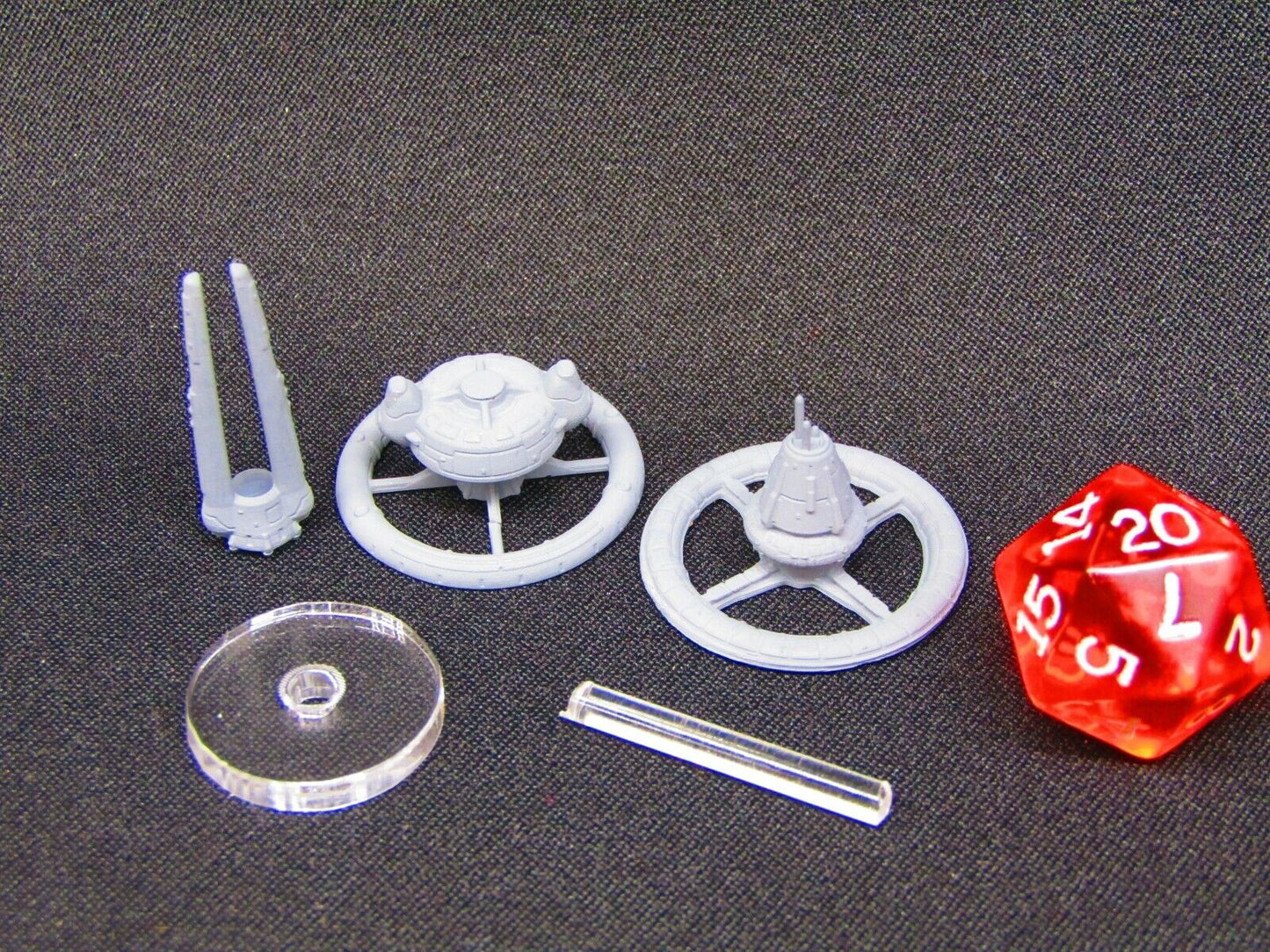 The Sylwarin Military Space Command Station Starfinder Fleet Scale Starship Mini