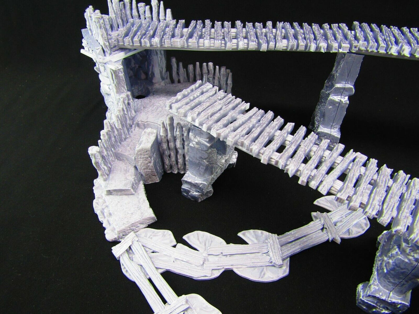 Swamp Goblin / Rogues Hideout Set w/ Bridge Walkway Scatter Terrain Scenery 3D