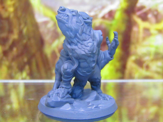 Wolfman Werewolf in Ragged Clothes Mini Miniature Figure 3D Printed Model 28/32m