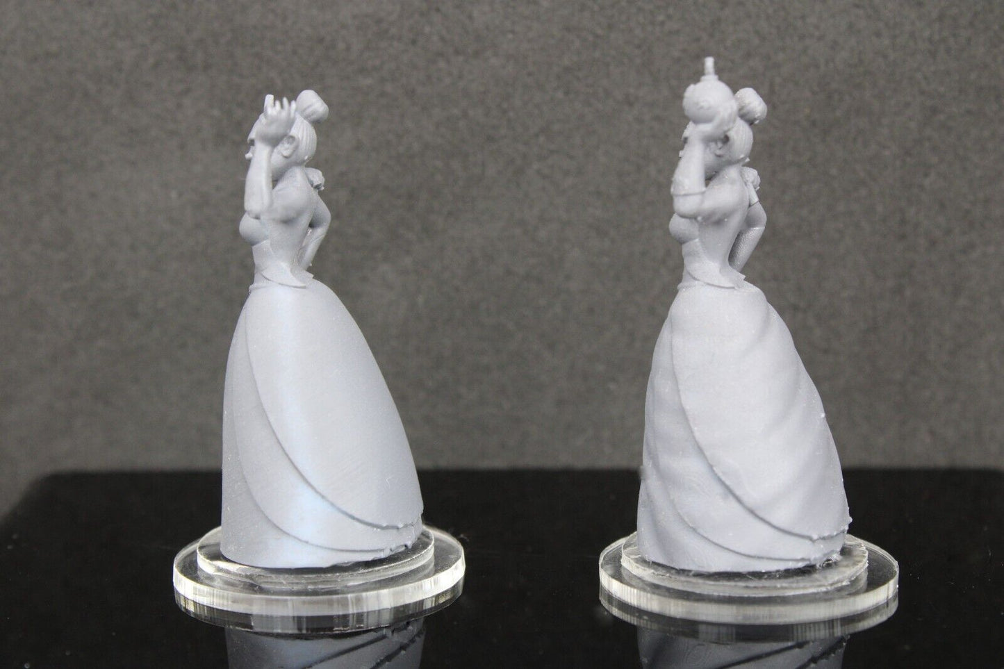 2pc Princess W/ Frog Mini Miniature Player RPG Tabletop Gaming Wargaming D&D