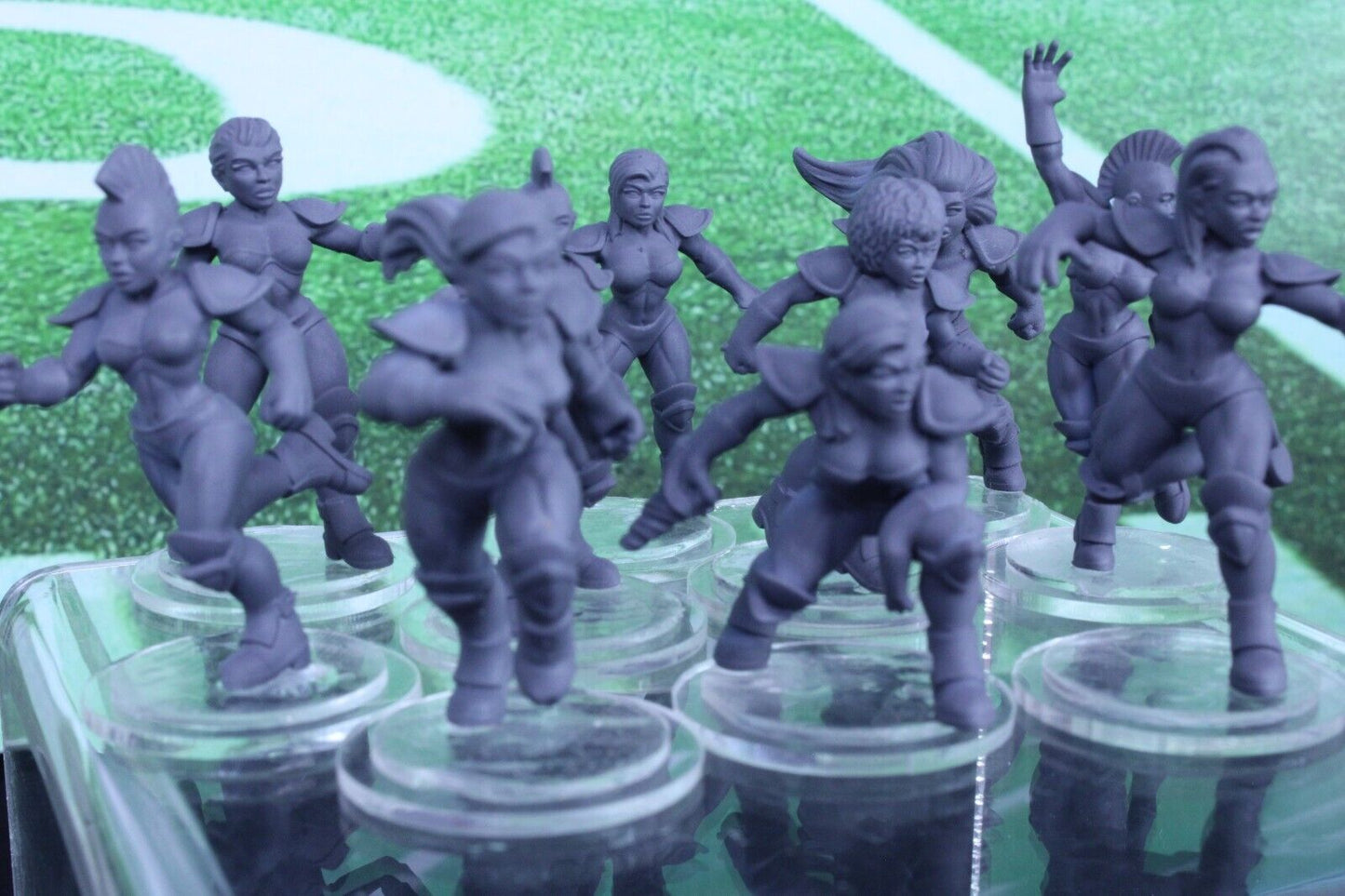 10PC Linewoman Set Mini Player RPG Tabletop Blood Fantasy Football Bowl Team