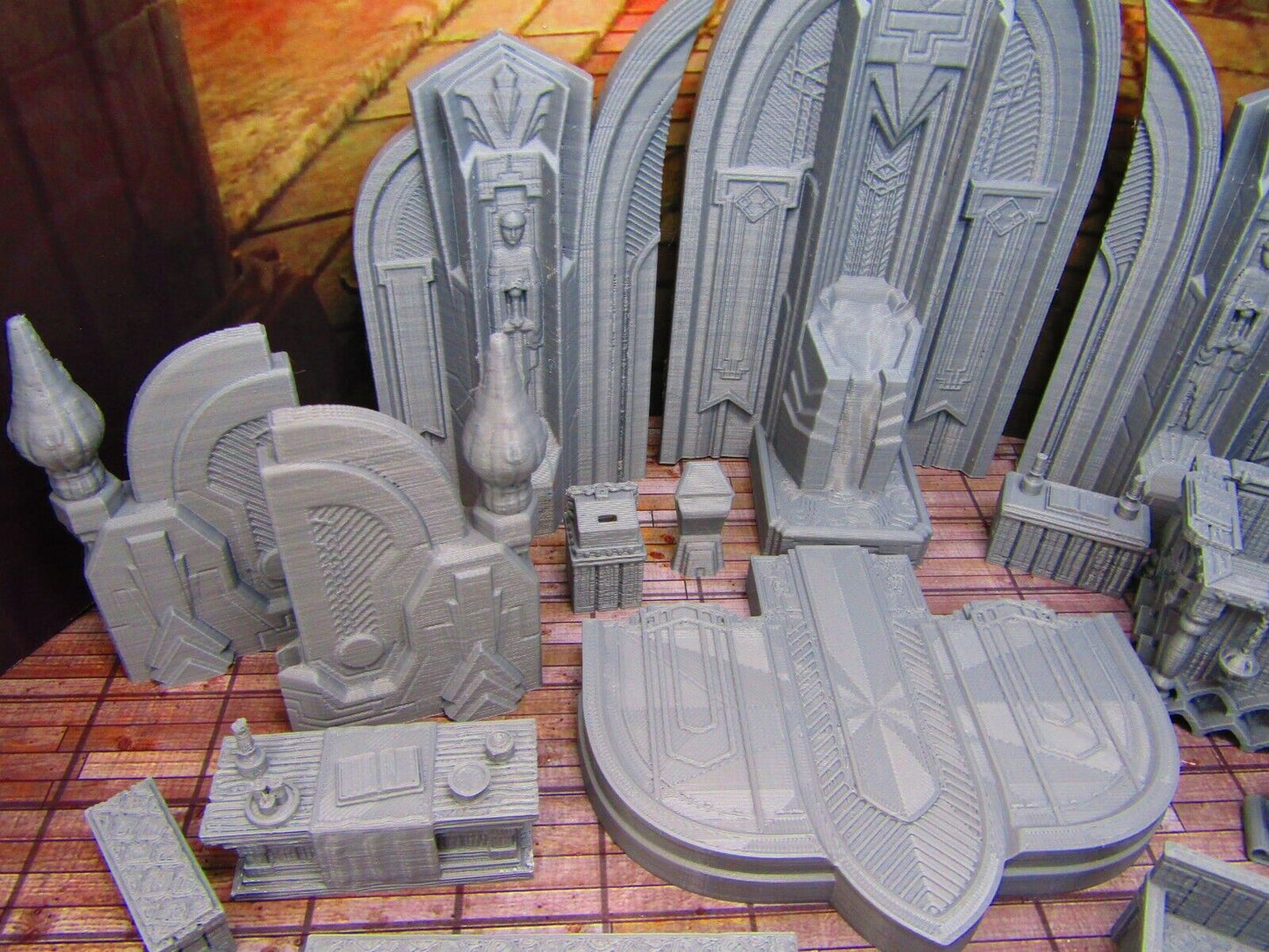 26pc Church Monastery Cathedral Set Scatter Terrain Scenery Tabletop Gaming