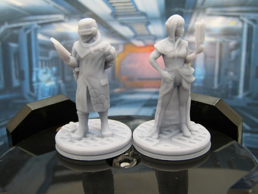 Syndicate Agents Pair Mini Miniature Scatter Terrain Scenery 3D Printed Model 28