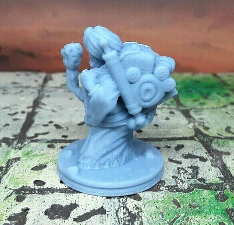 2 Piece Travelling Merchant w/ Pack Elephant Mini Miniature Figure 28-32mm D&D