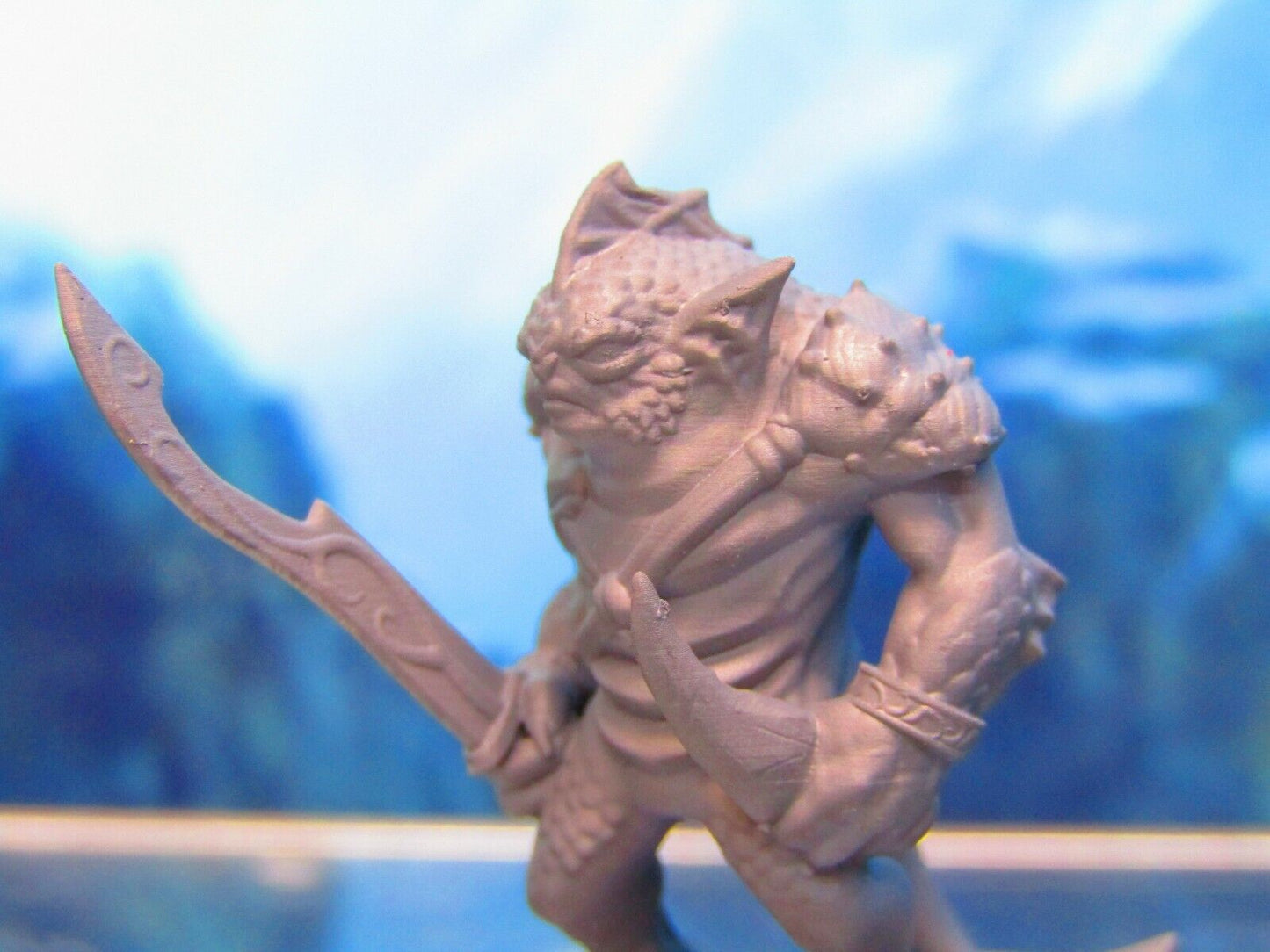 Sea Devil Warrior Soldier w/Sword/Dagger Mini Miniature Figure 3D Printed Model