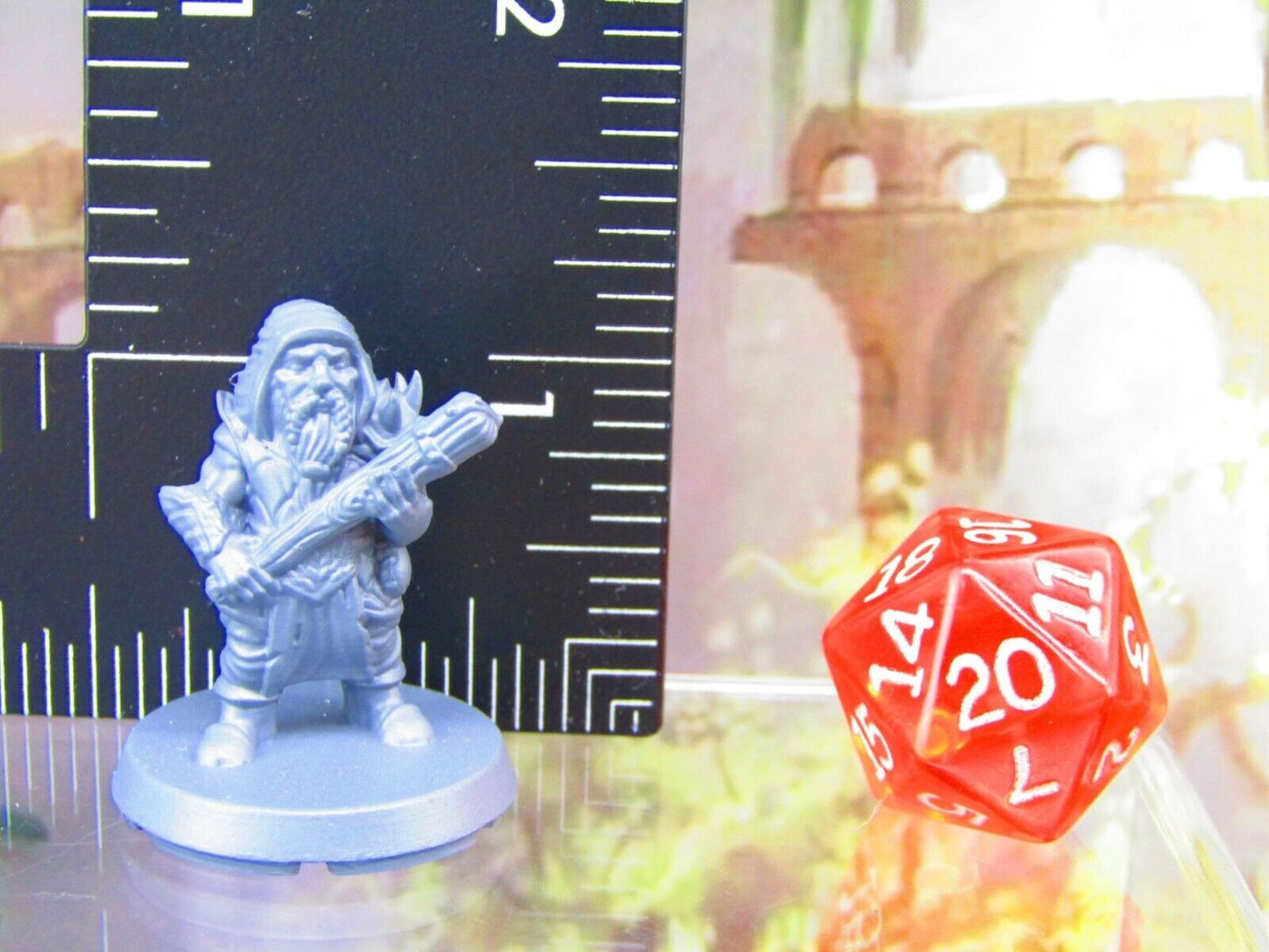 Dwarf Fighter Player Character Mini Miniatures 3D Printed Resin Model Figure