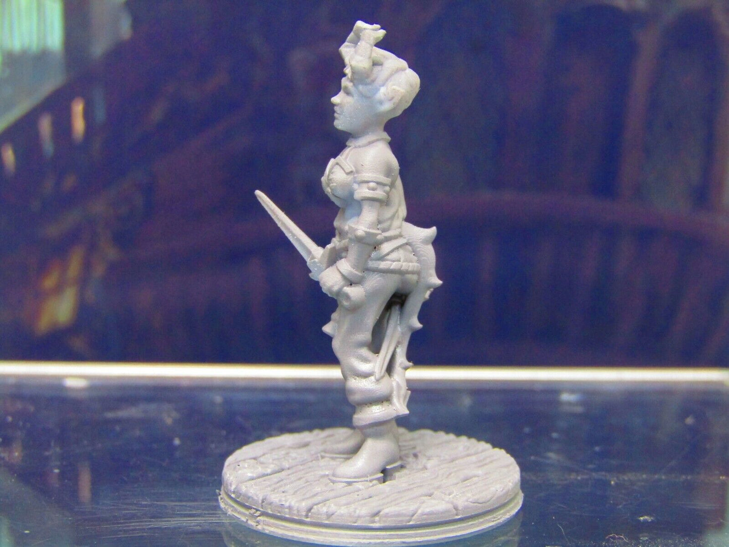 Demon Touched Female Pirate Dual Wielding Mini Miniature Figure 3D Printed Model
