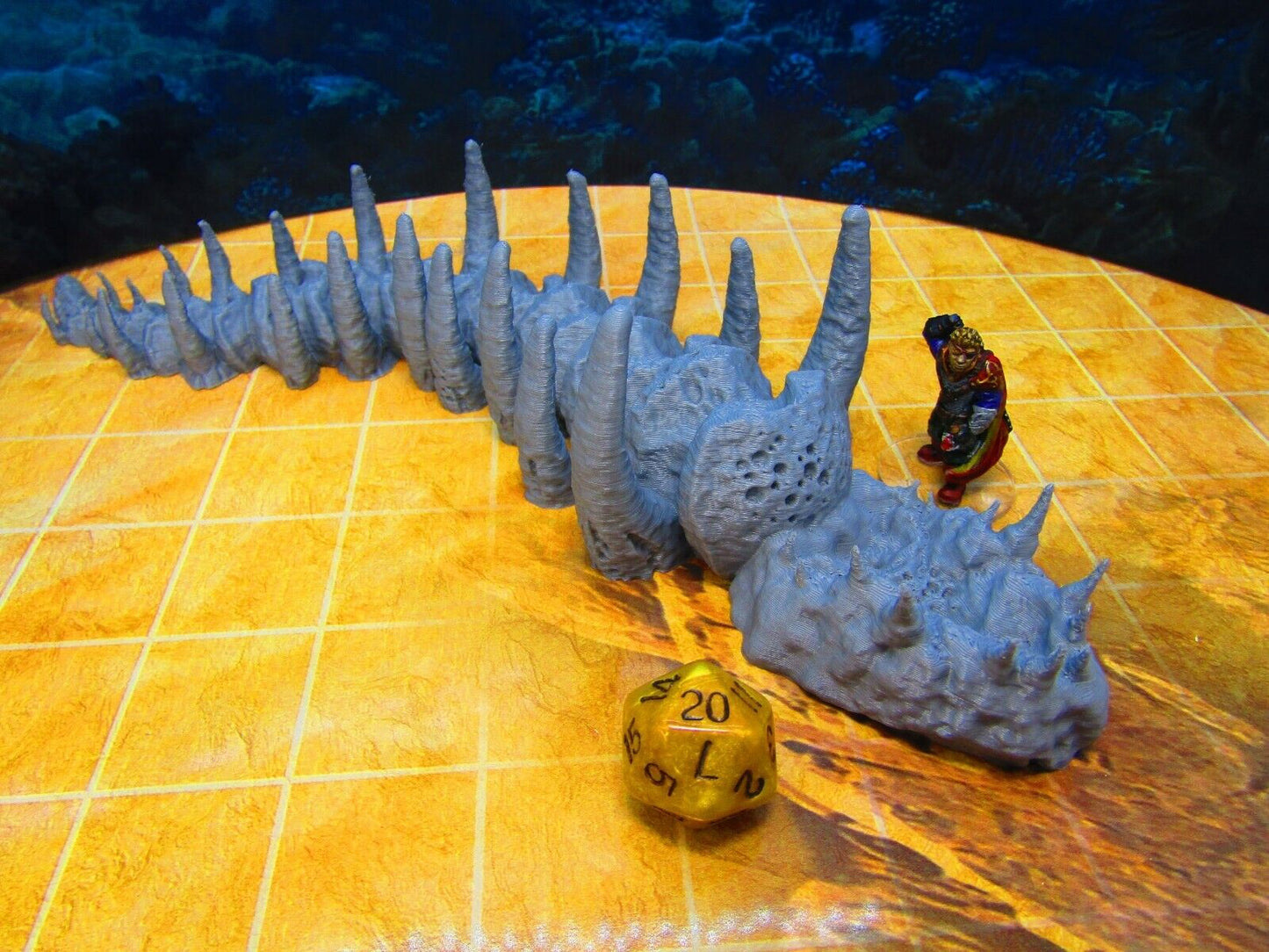 Sea Monster / Dragon Spine and Ribcage Bones Scenery Scatter Terrain Props