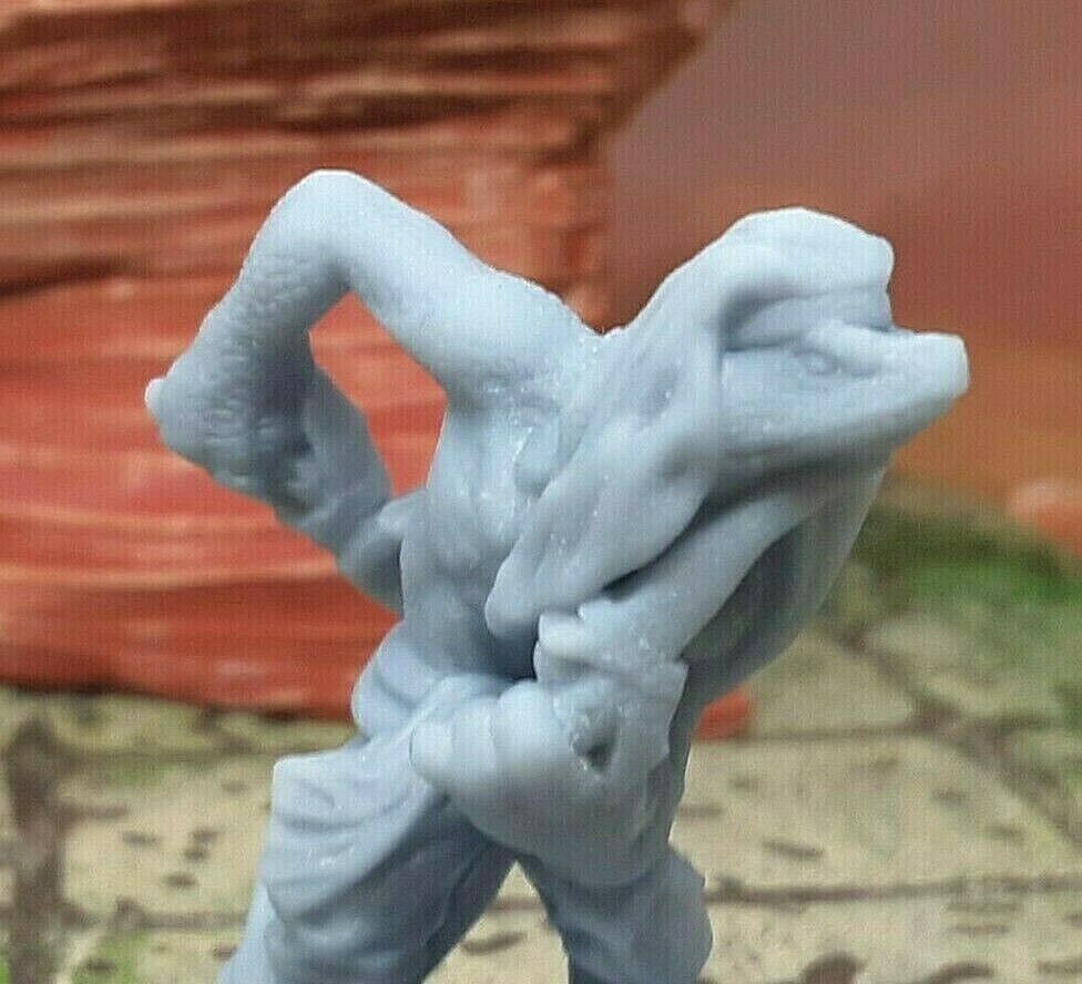 Snakefolk Assassin Lizard Man Mini Miniature Figure 28/32mm D&D 3D Printed Resin