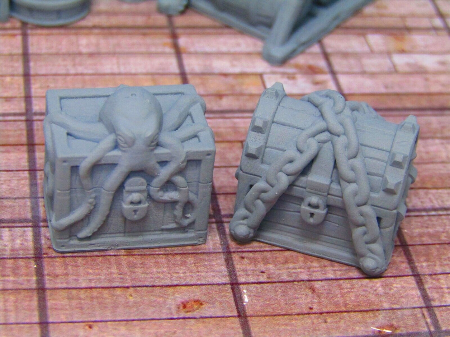 9p Ship Boat Shipping Cargo & Treasure Chests Loot Scenery Scatter Terrain Props