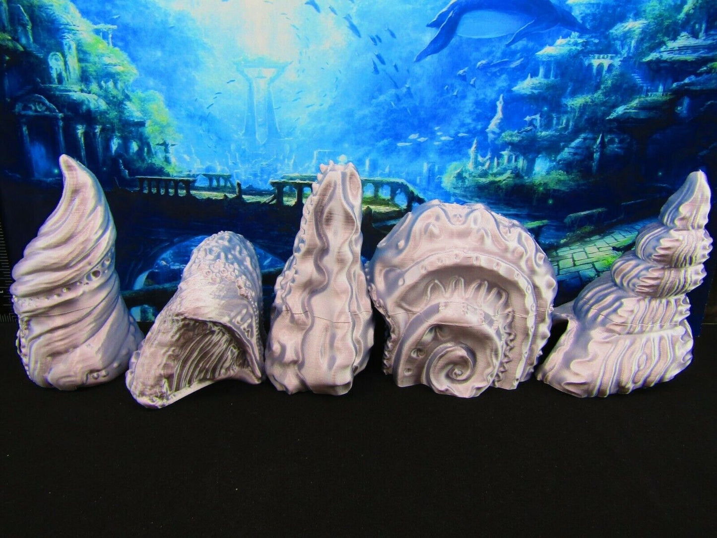 Sea Shell Village Scatter Terrain Scenery 3D Printed Mini Miniature Model