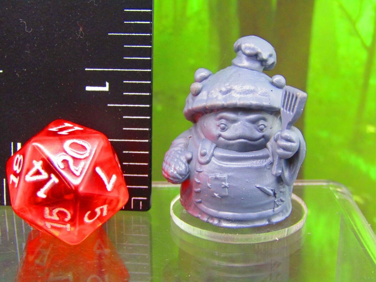 Shroomie Chef Mushroom Men Myconid Fungus Folk Mini Figures 3D Printed Model