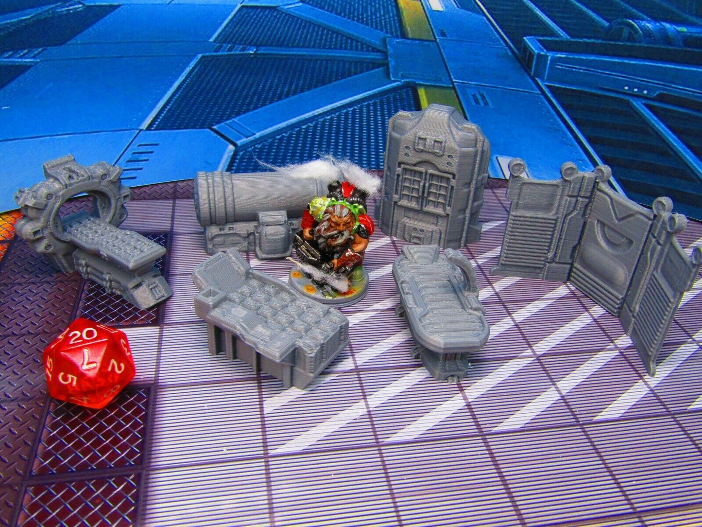 6 pc Doctor's Medical Med Bay Miniature Scatter Terrain Scenery 3D Printed 28/32