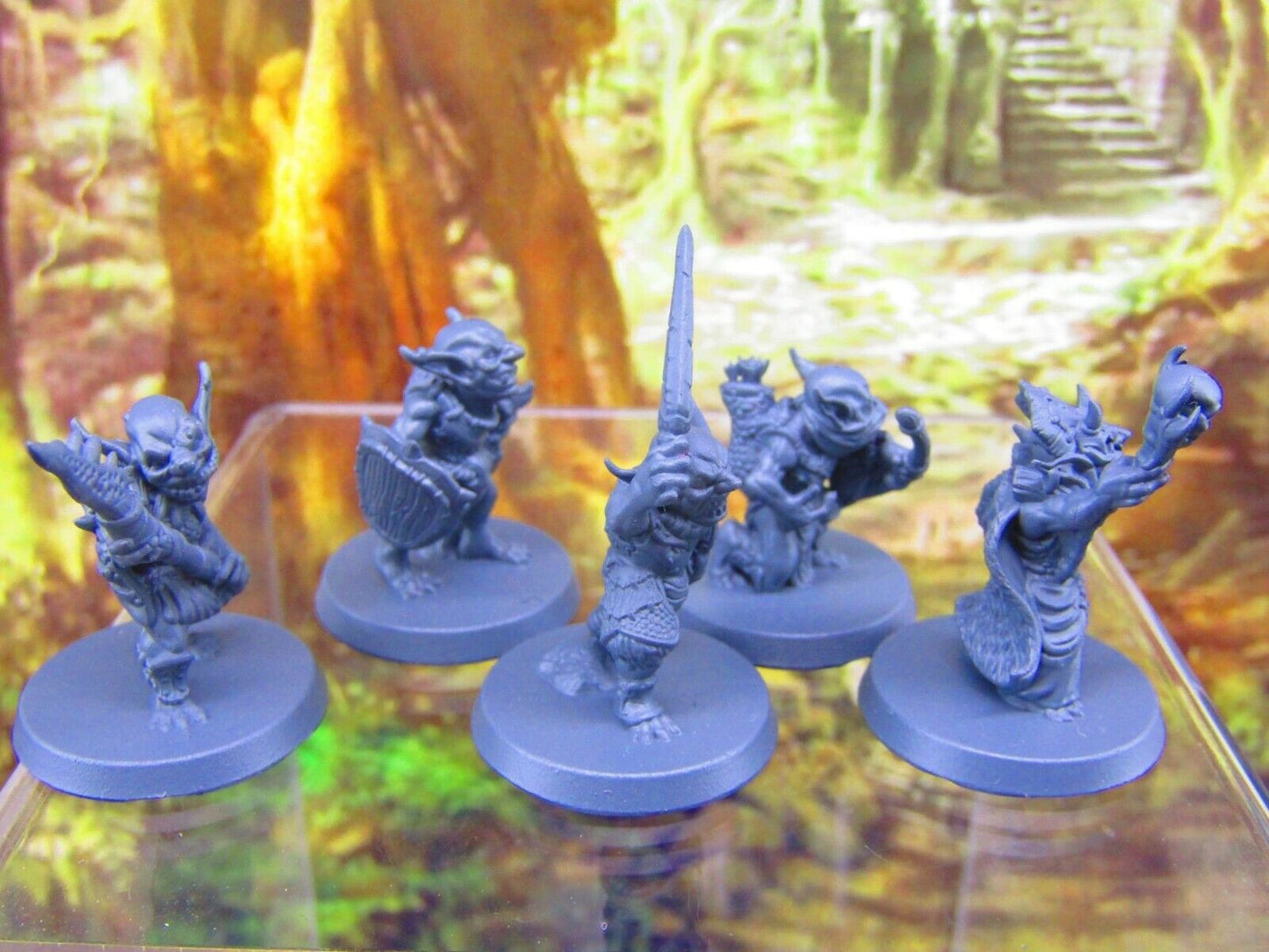 5pc Goblin Warparty Mini Miniatures 3D Printed Resin Model Figure 28/32mm