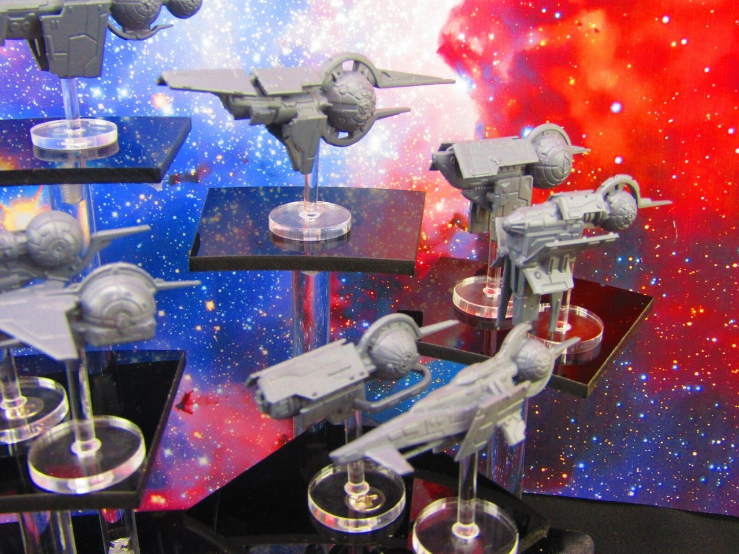 16pc Merconian Full Set W/ Flight Stands & Rods Astra Nebula Billion Suns