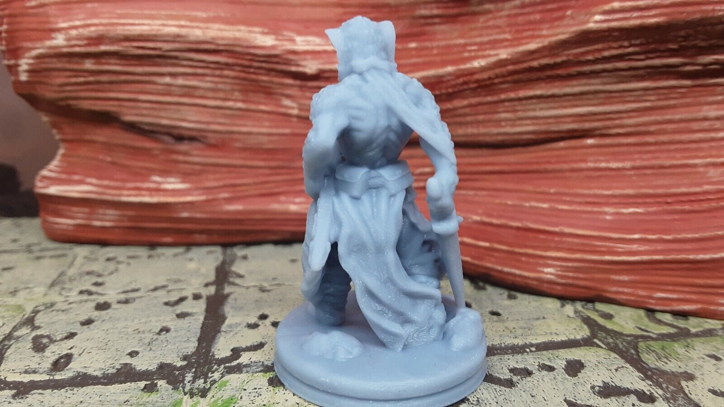 Snakefolk Bandit Lizard Man Mini Miniature Figure 28/32mm D&D 3D Printed Resin