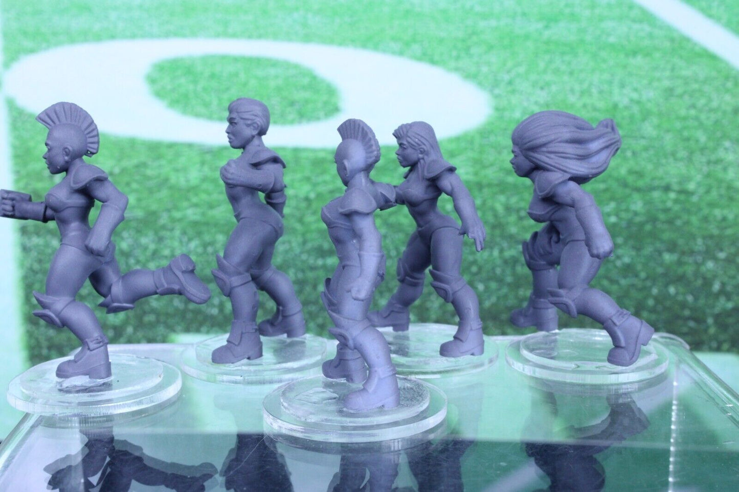 10PC Linewoman Set Mini Player RPG Tabletop Blood Fantasy Football Bowl Team