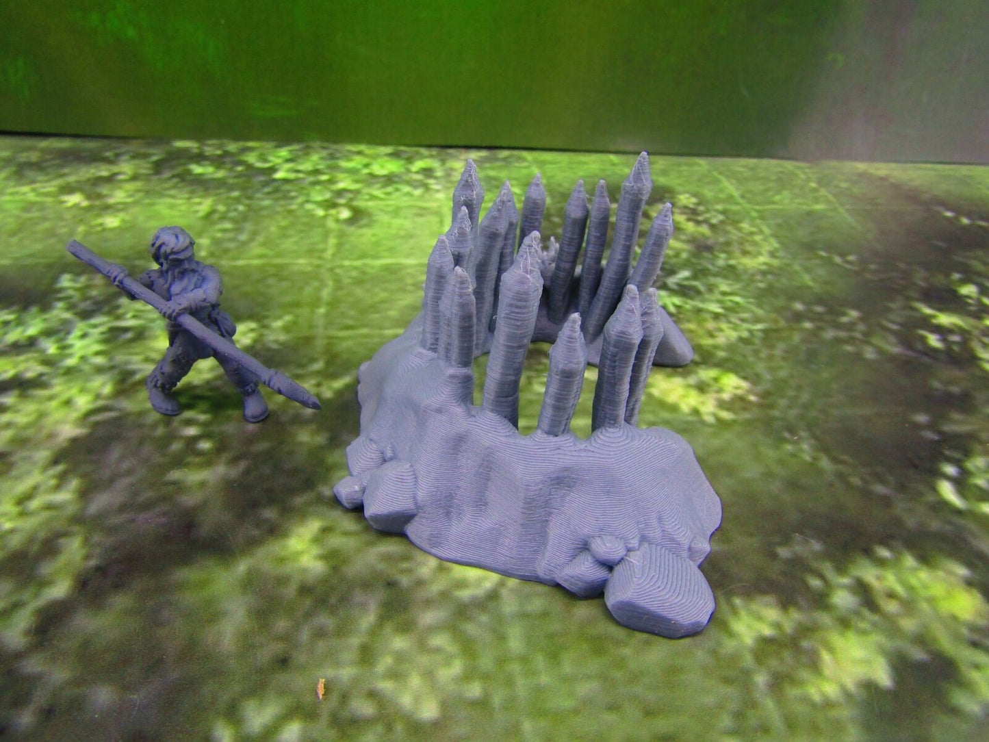 Tribal Prehistoric Caveman Hunter & Spike Trap Set Scatter Terrain Scenery