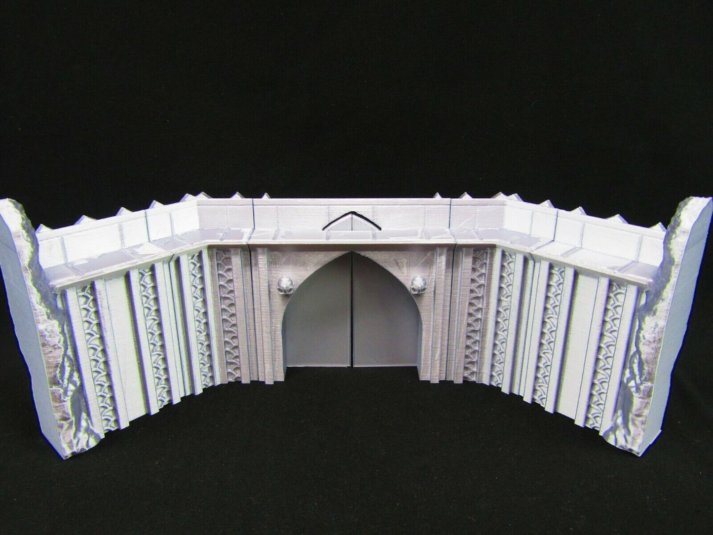 Small Fortress Walls Set Scatter Terrain Scenery 3D Printed Mini Miniature Model