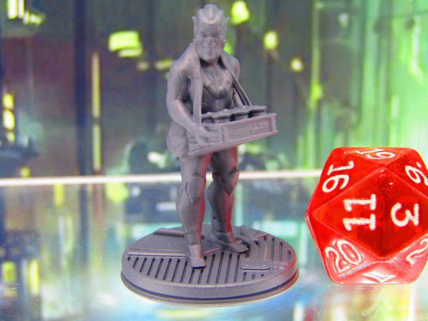 Alien Space Pub Night Club Food Vendor Mini Miniature Figure 3D Printed Model
