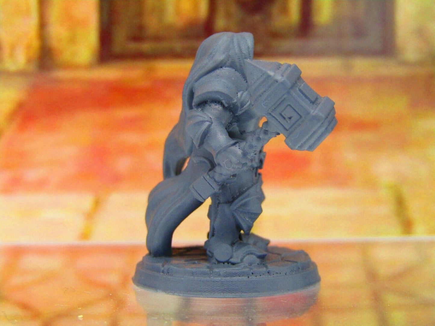 Maylan the Proud Female Dwarven Warrior Queen Dwarf Mini Miniature 3D Print DnD