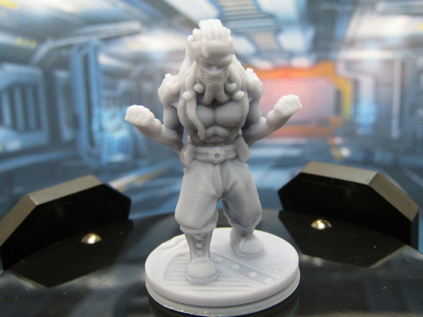 Space Crew Hired Muscle Man Mini Miniature Figure Scenery Terrain 3D Printed