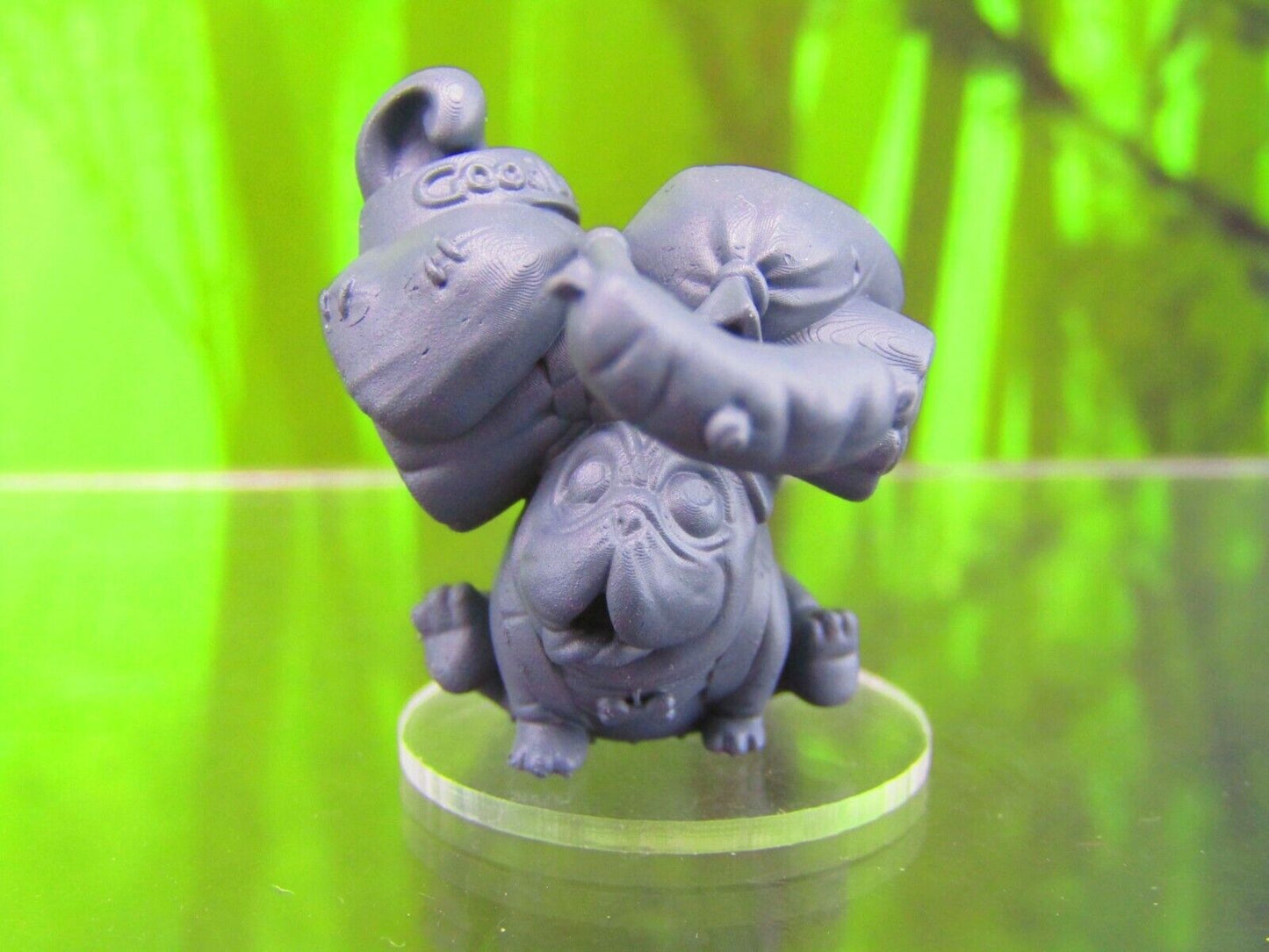 Pug Packdog Companion Pet Familiar Mini Miniature Figure 3D Printed Model