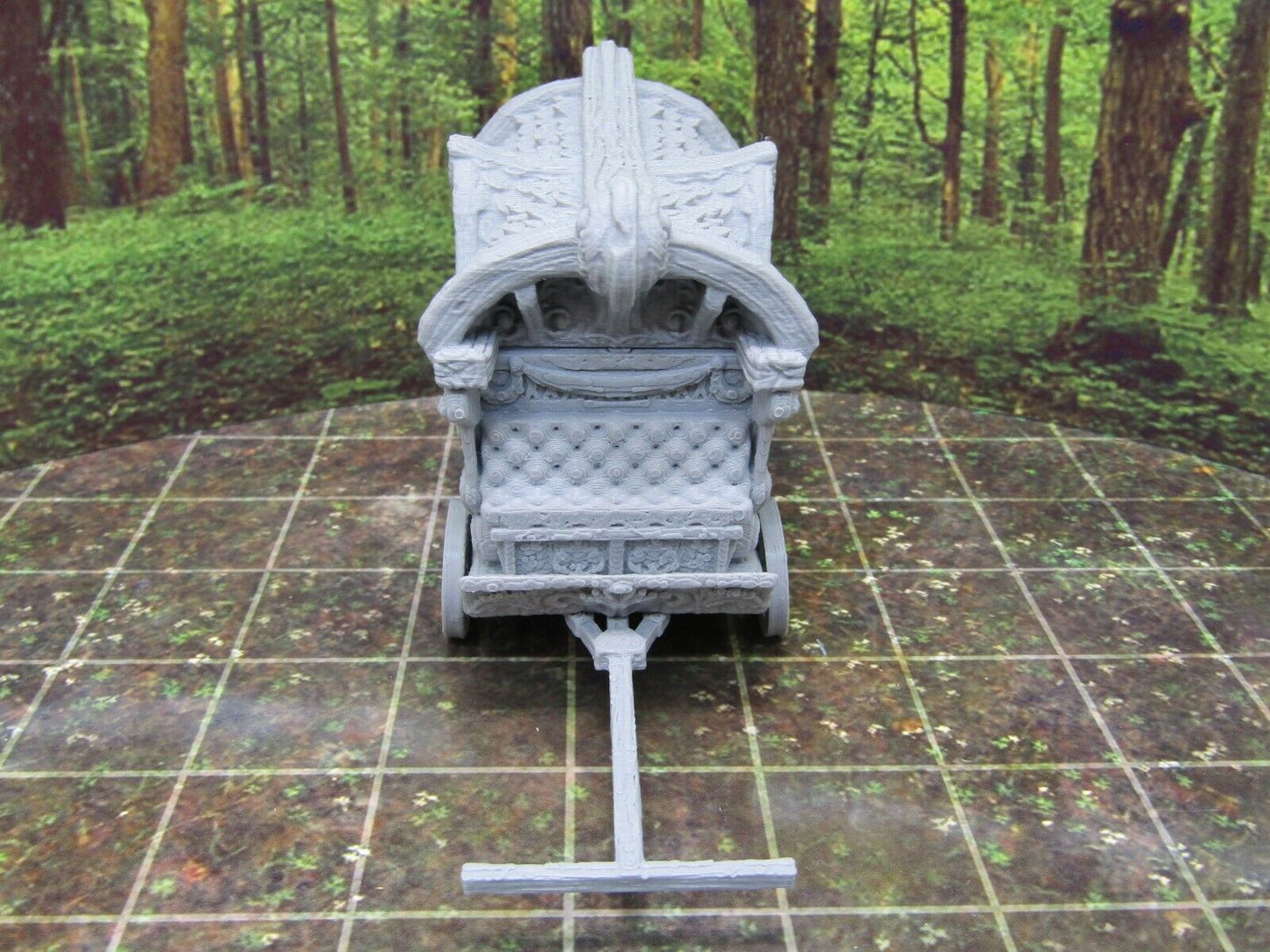 Fortune Teller Gypsy's Wagon & Horses Scenery Terrain 3D Printed Model 28/32mm