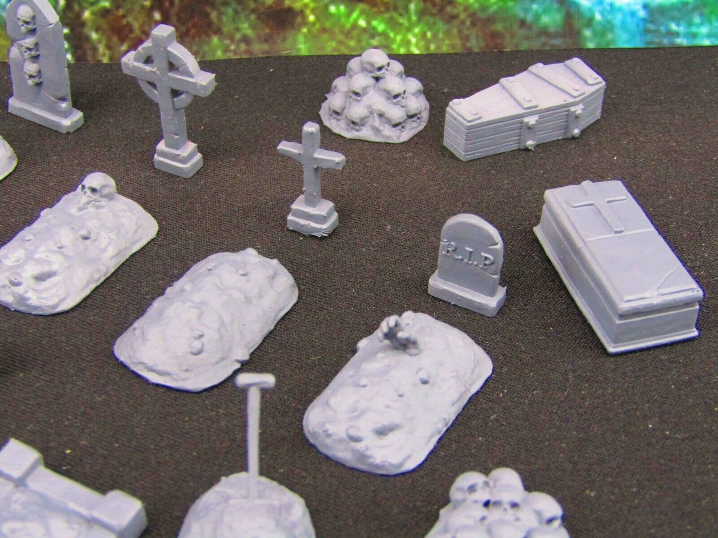 19pc Graverobber Cemetery Graveyard Scatter Set Scatter Terrain Scenery