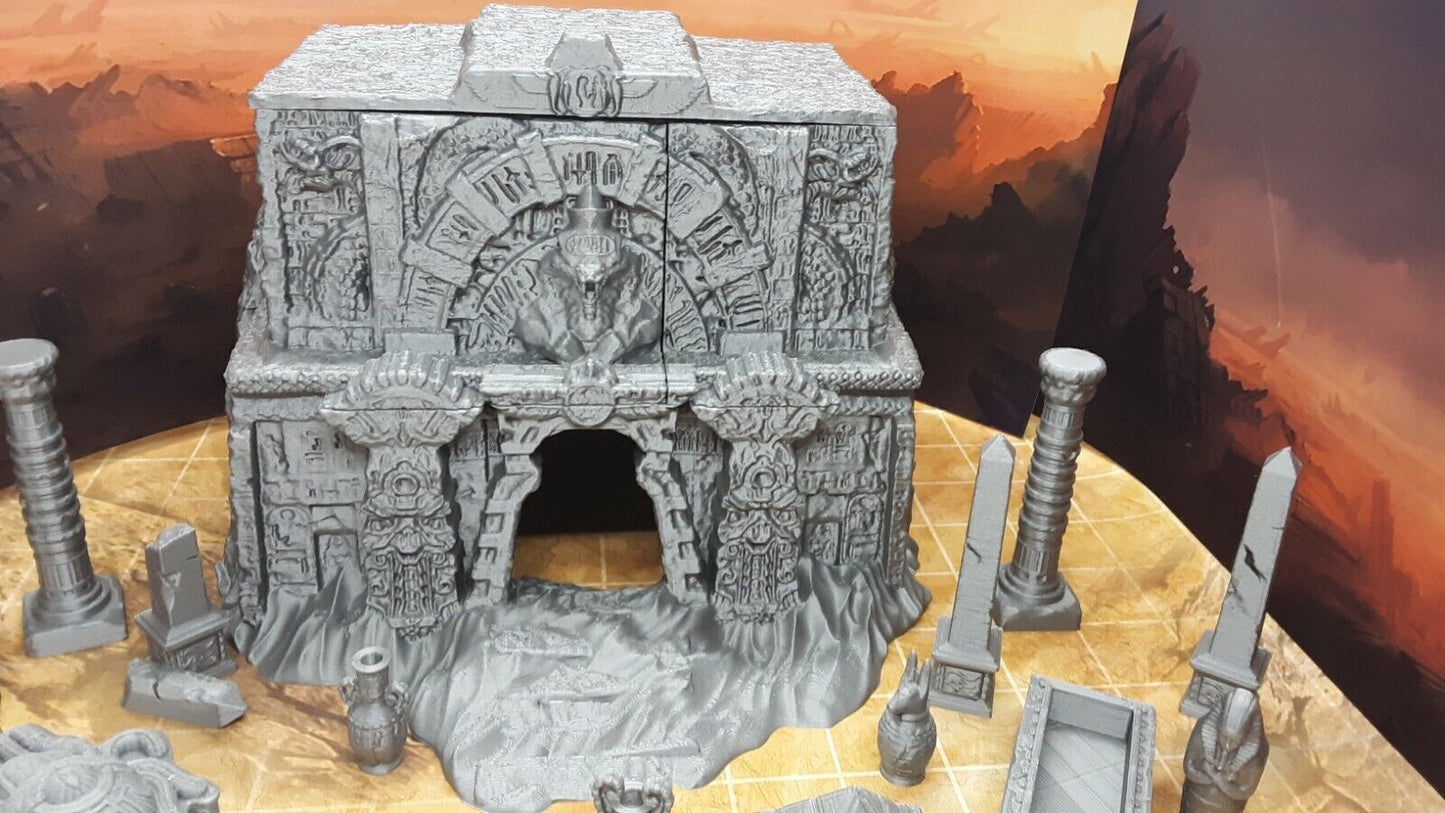 20 Piece Egyptian Tomb Mummy Pharaoh Encounter Set Scatter Terrain Scenery