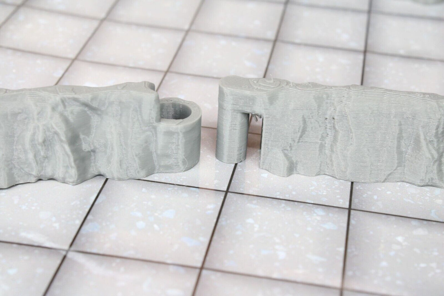 8pc DungeonSticks Dry Cavern Straight Walls Map Building Tile Set Scenery D&D