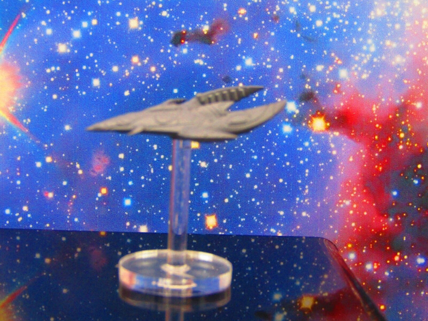 Kshellik Gunship Scout Mass 1 W/ Flight Stand & Rod Astra Nebula Billion Suns