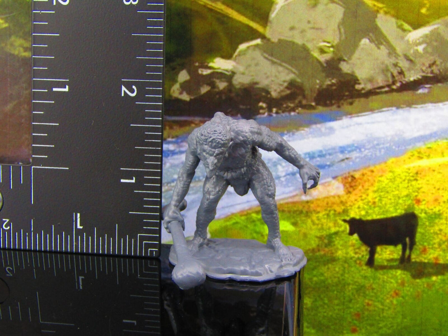 Troll W/ Bone Weapon Monster Encounter Mini Miniature Model Character Figure
