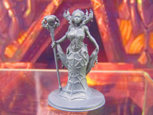 Spider Queen Dark Elf Form Mini Miniature Figure 3D Printed Model 28/32mm Scale