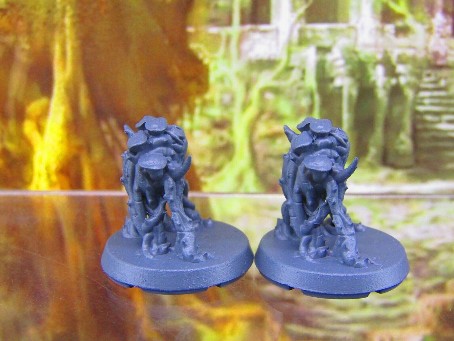Vine Blight Sporeling Pair Mini Miniatures 3D Printed Resin Model Figure 28/32mm