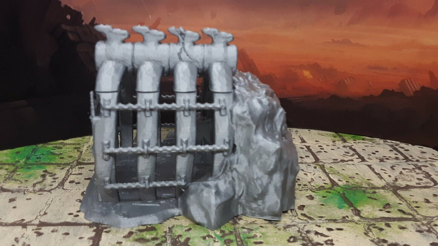 Rib Cage Prison Cell Removable Top 28mm Scale Dungeons & Dragons Miniature Model