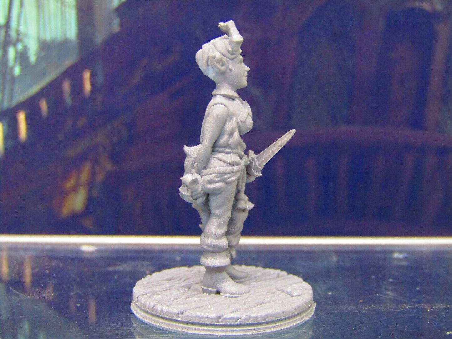 Demon Touched Female Pirate Dual Wielding Mini Miniature Figure 3D Printed Model