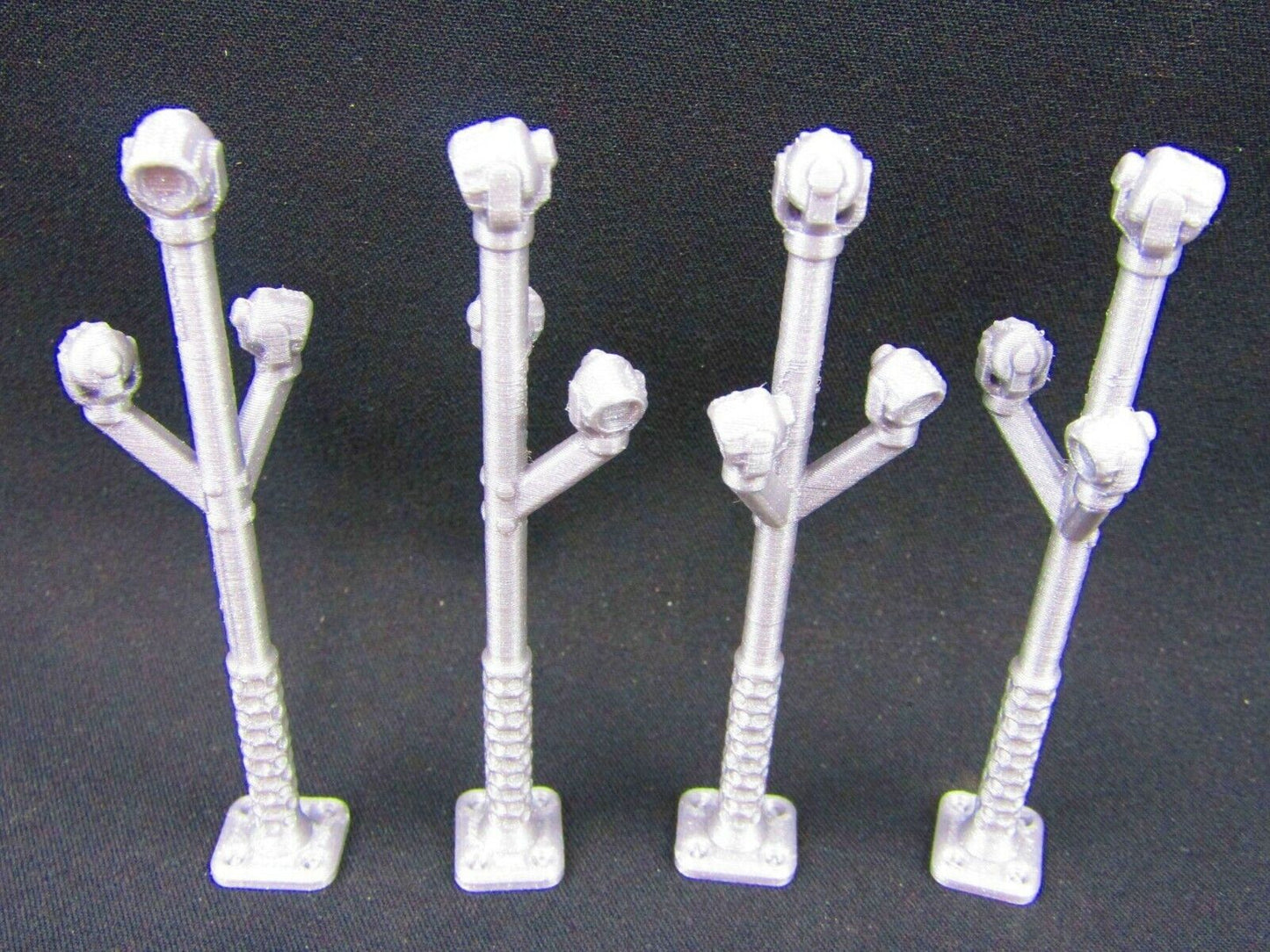 4pc Spot Lights Obastacle Set Scenery Scatter Terrain 3D Printed Model SciFi