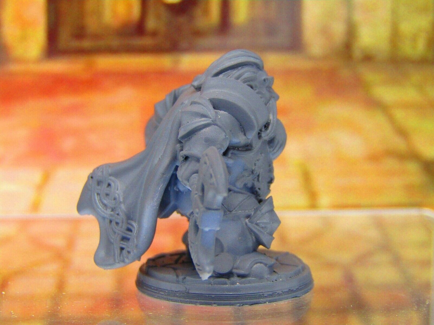 Sinar the Fearless Axe Wielding Warrior Dwarf Mini Miniature 3D Print Dnd