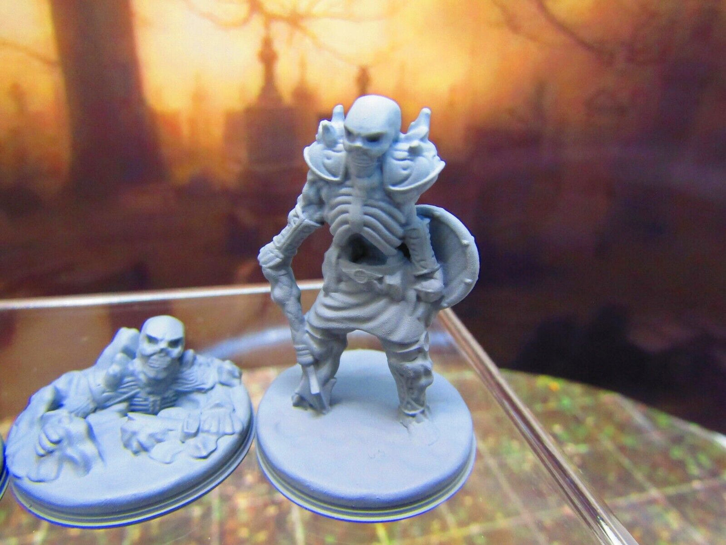Trio of Undead Skeleton Warriors Encounter Mini Miniature